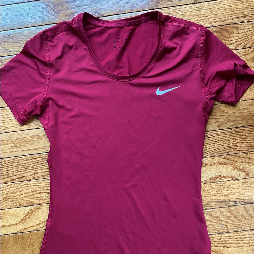 Nike red fitted Dri-Fit tee shirt